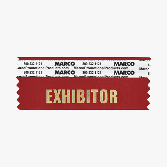 EXHIBITOR Ribbon - Horizontal
