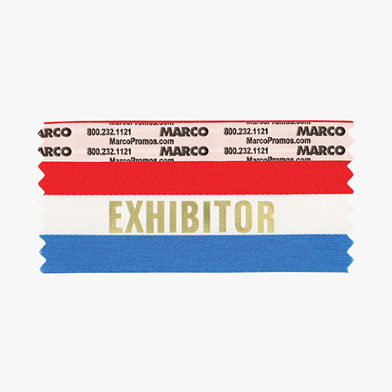 EXHIBITOR Ribbon - Horizontal