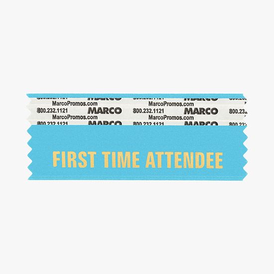 FIRST TIME ATTENDEE Ribbon - Horizontal