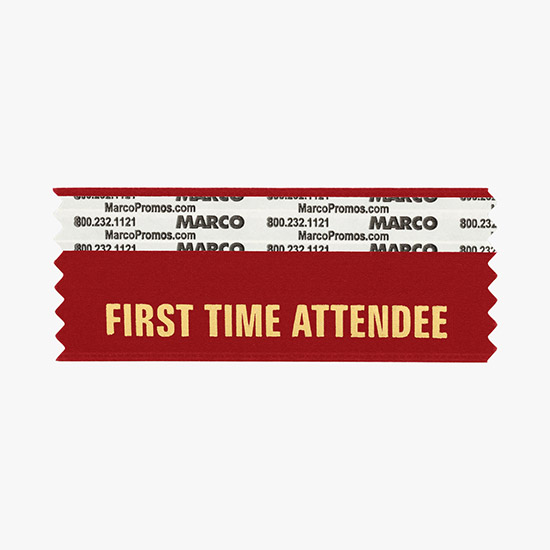 FIRST TIME ATTENDEE Ribbon - Horizontal