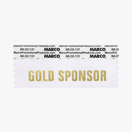 GOLD SPONSOR Ribbon - Horizontal