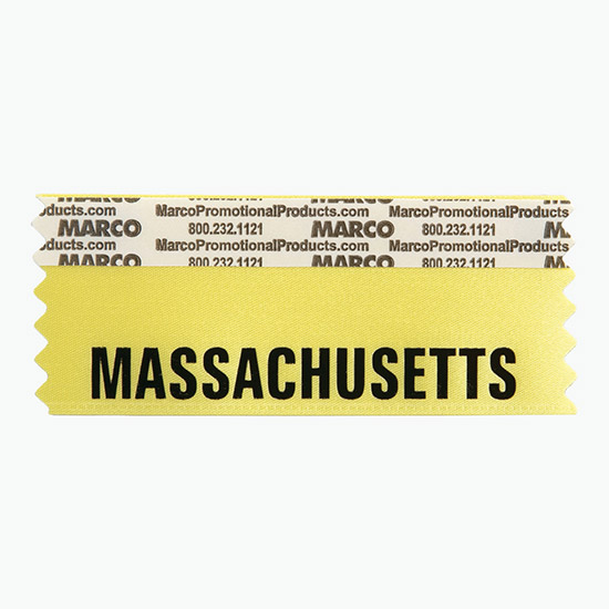 MASSACHUSETTS Ribbon - Horizontal