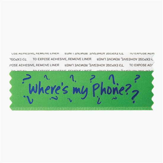100 Assorted Phone Humor Ribbons with Case