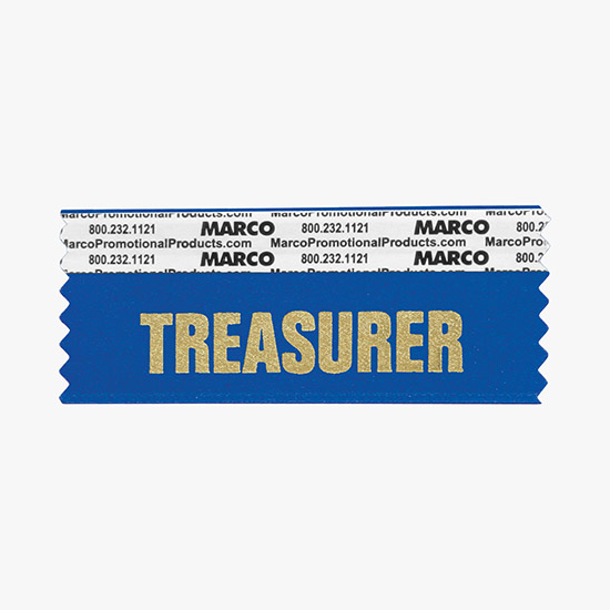 TREASURER Ribbon - Horizontal