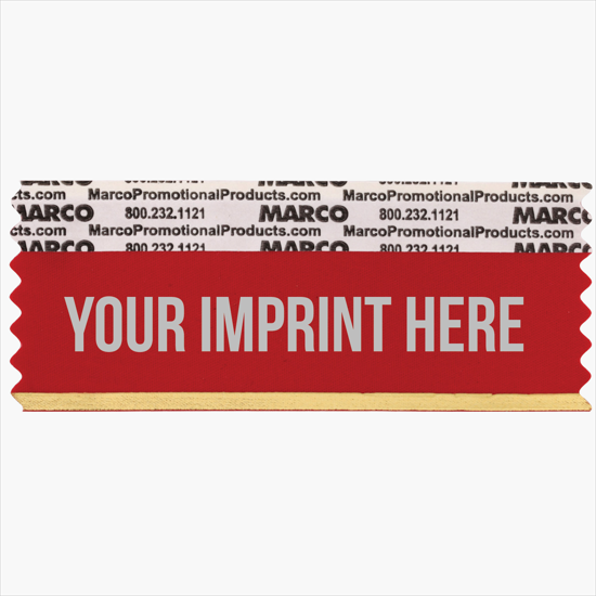 4 x 1 5/8 Horizontal Ribbon - Custom Title 