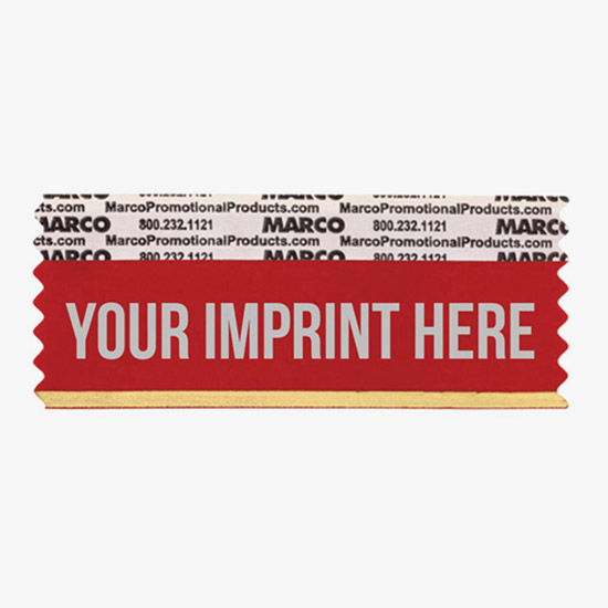 3 1/2 x 1 5/8 Horizontal Ribbon - Custom Title