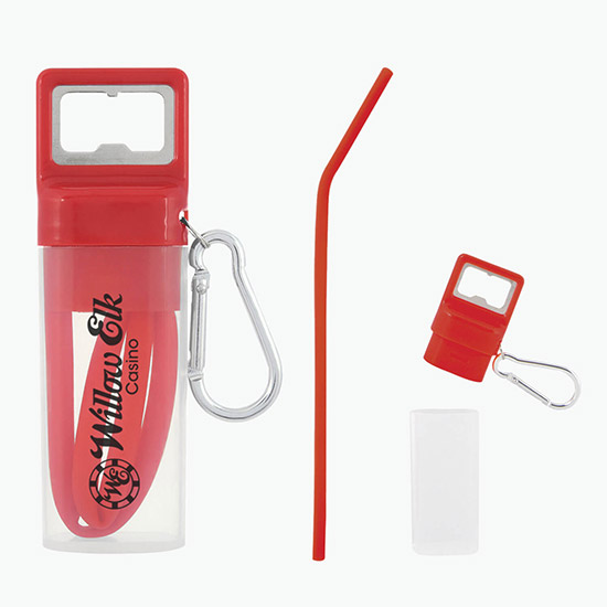 Pop & Sip Reusable Straw and Bottle Opener - Clearance