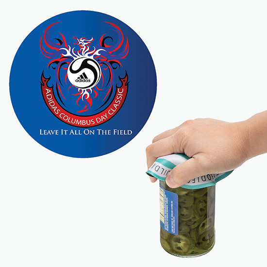Full Color Round Rubber Back Jar Opener - 24-Hour Production