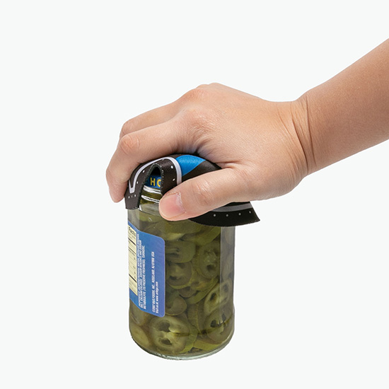 Full Color Rubber Back Jar Opener - Police Shield