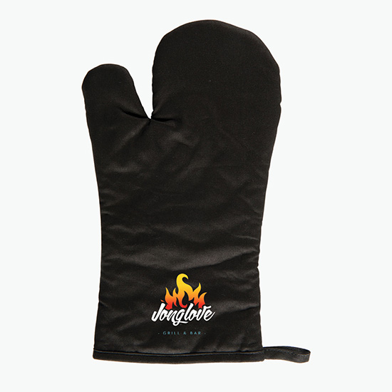 Cotton Canvas Oven Mitt - Full Color
