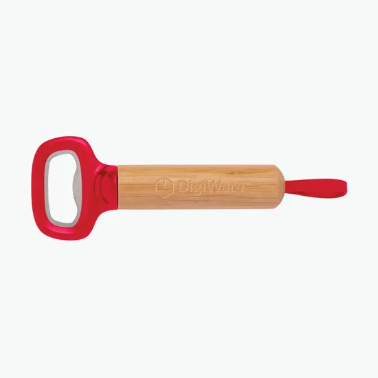 Color Pop Bamboo Bottle Opener - Engraved