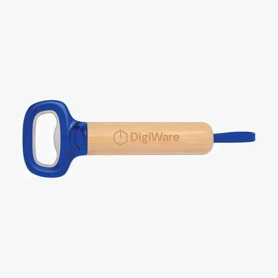 Color Pop Bamboo Bottle Opener - Engraved