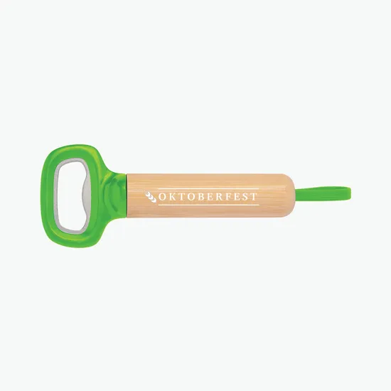 Color Pop Bamboo Bottle Opener