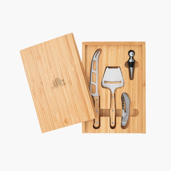 4-Piece Wine & Cheese Set
