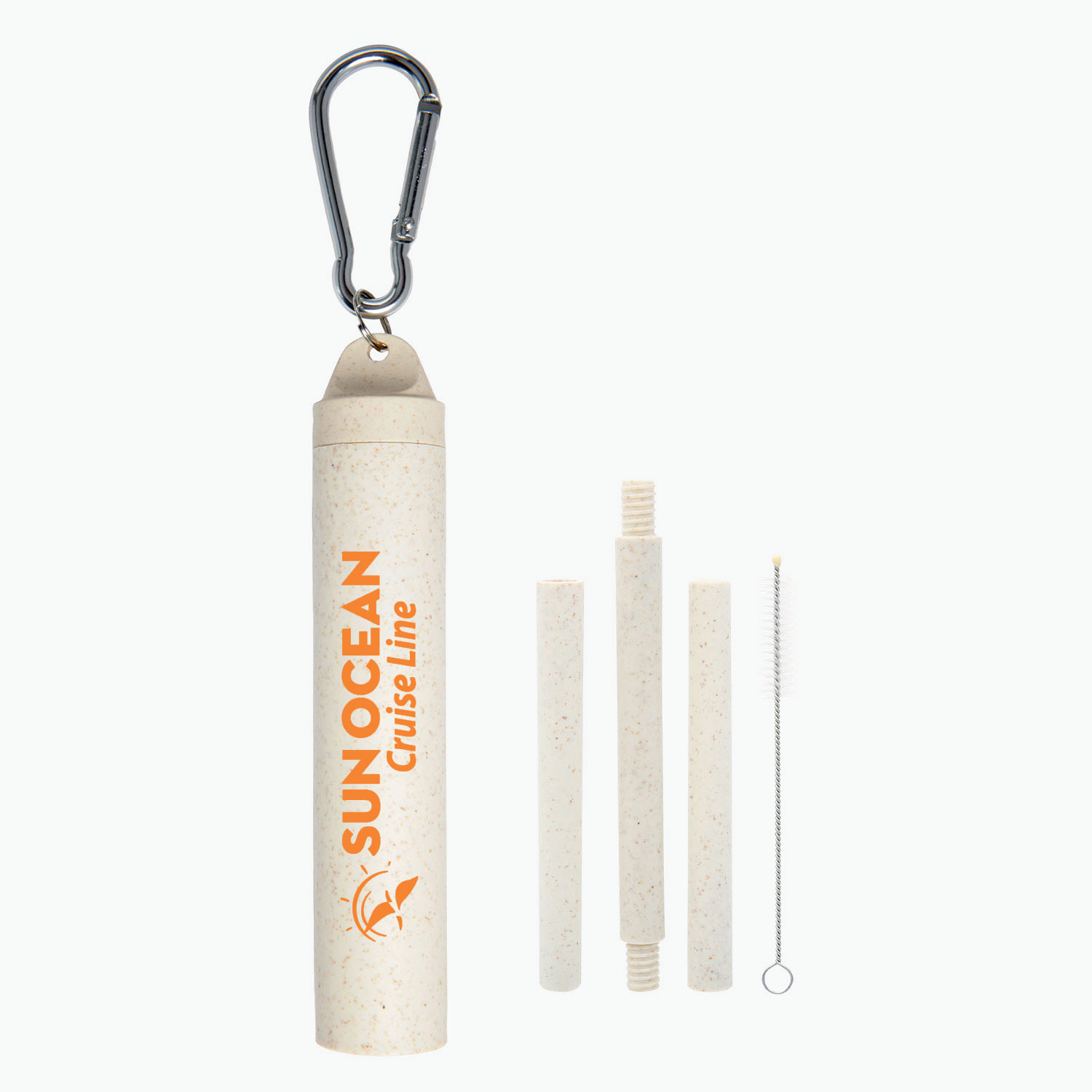 Wheat Reusable Straw Kit in Case - 24-Hour Production