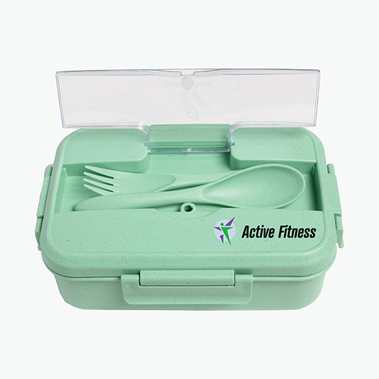 Wheat Straw Lunch Box Set - Full Color