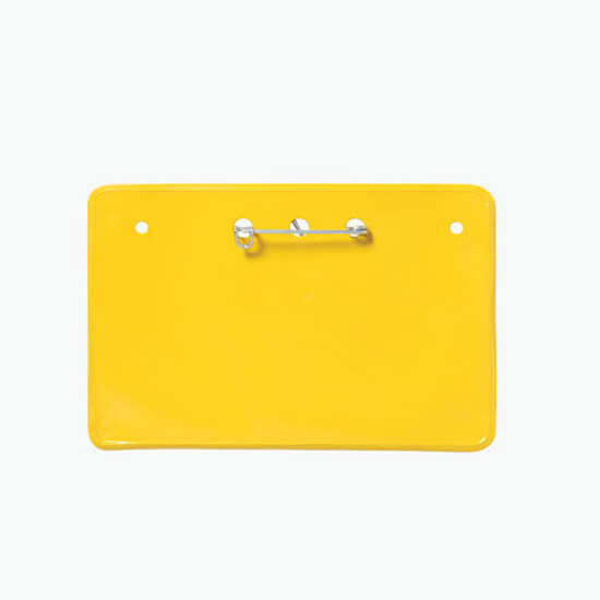 2 1/4 x 3 1/2 Border Badge Holders - Pin Attachment
