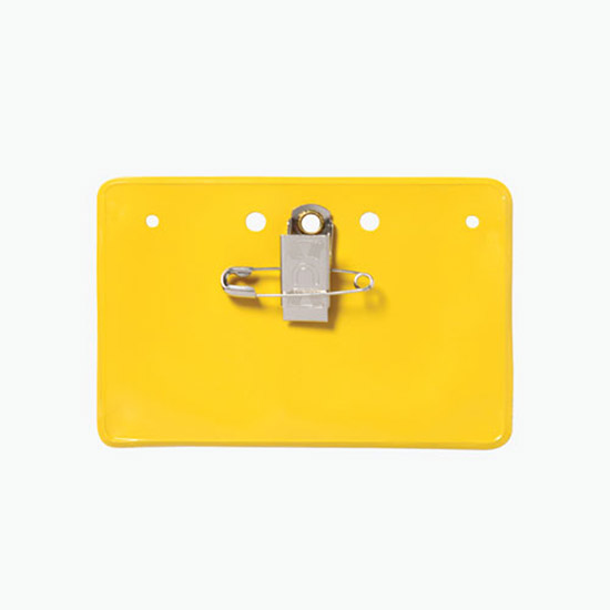 2 1/4 x 3 1/2 Border Badge Holders - Pin/Clip Attachment