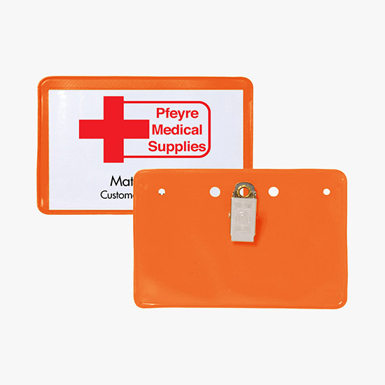 2 1/4 x 3 1/2 Border Badge Holders - No Attachment