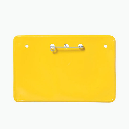 2 1/2 x 4 Border Badge Holders - Pin Attachment