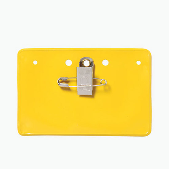 2 1/2 x 4 Border Badge Holders - Pin/Clip Attachment