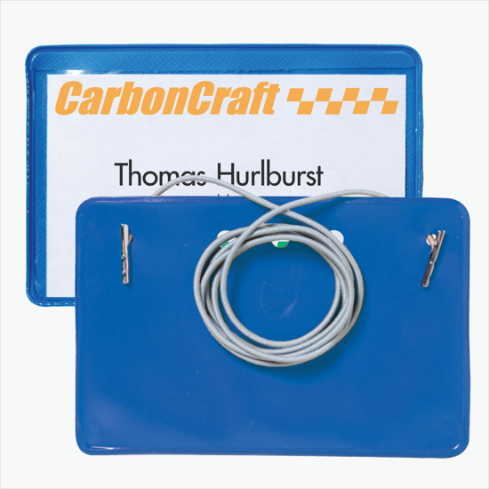 2 1/2 x 4 Border Badge Holders - Pin/Clip Attachment