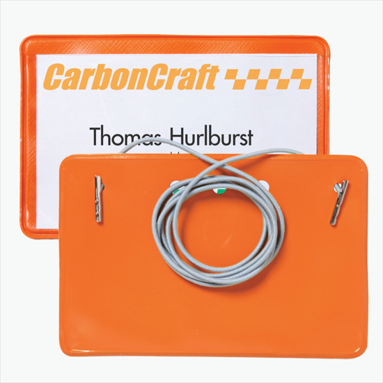 2 1/2 x 4 Border Badge Holders - Pin/Clip Attachment
