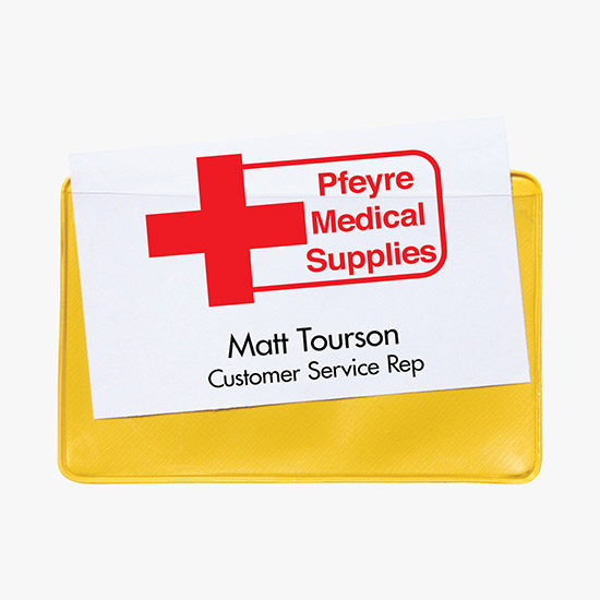 2 1/4 x 3 1/2 Border Badge Holders - No Attachment