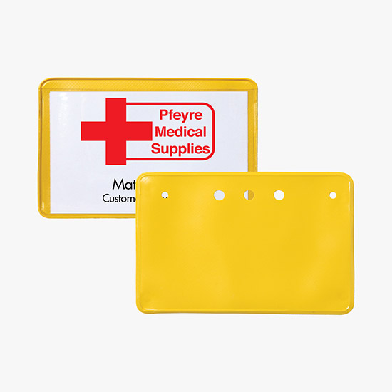 2 1/4 x 3 1/2 Border Badge Holders - No Attachment