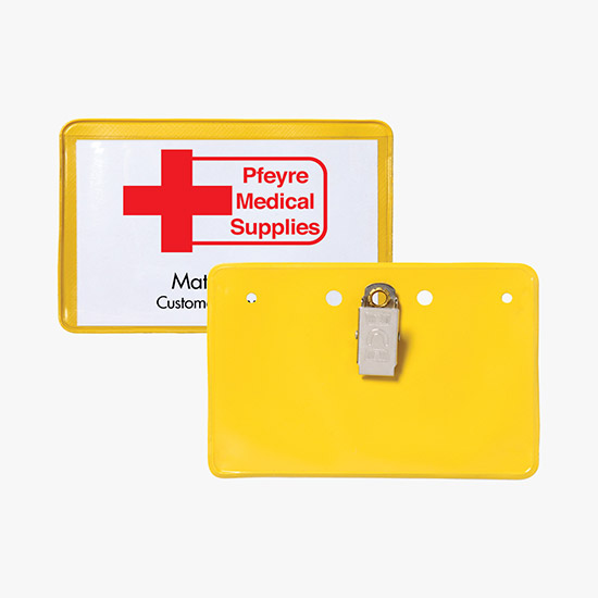 2 1/4 x 3 1/2 Border Badge Holders - No Attachment