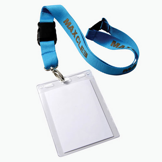 4 x 3 3/8 Top-Loading All-Purpose Vinyl Badge Holders - Slotted