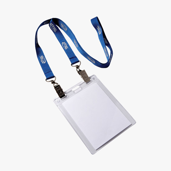 4 x 3 3/8 Top-Loading All-Purpose Vinyl Badge Holders - Slotted