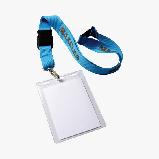 4 x 3 3/8 Top-Loading All-Purpose Vinyl Badge Holders - Slotted