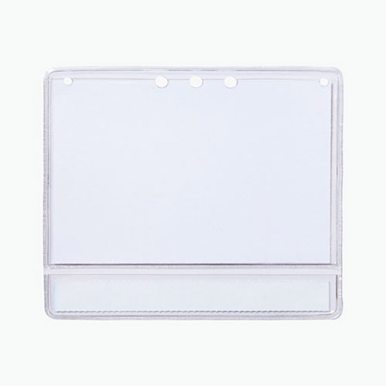 2 1/2 x 4 Standard Slip-In Title Badge Holders - No Attachment