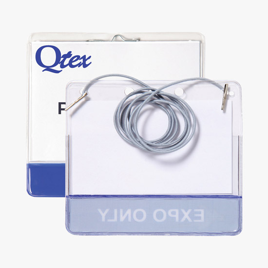 3 x 4 Custom-Printed Title Badge Holders - Pin/Clip Attachment