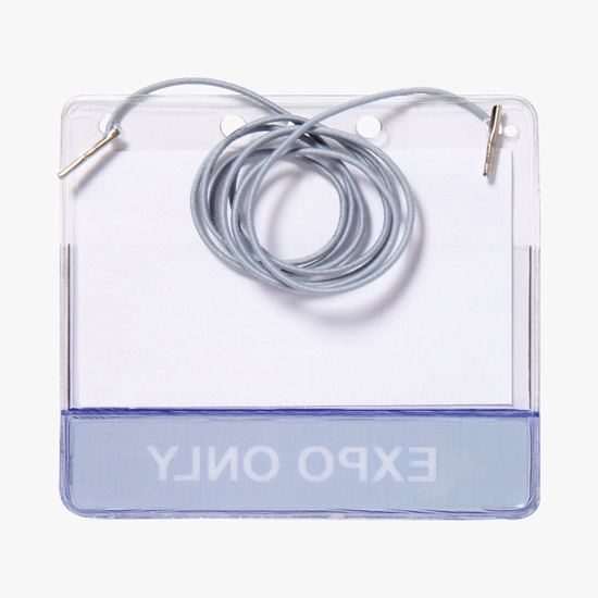 2 1/2 x 4 Custom-Printed Title Badge Holders - Neck Cord Attachment