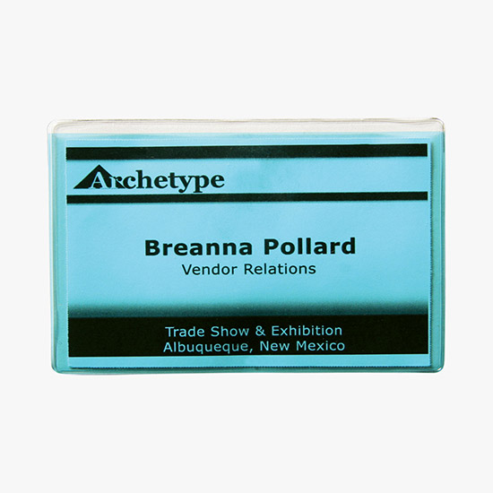 2 1/2 x 4 Translucent Badge Holders - No Attachment