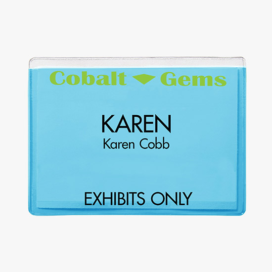 3 x 4 Translucent Badge Holders - No Attachment