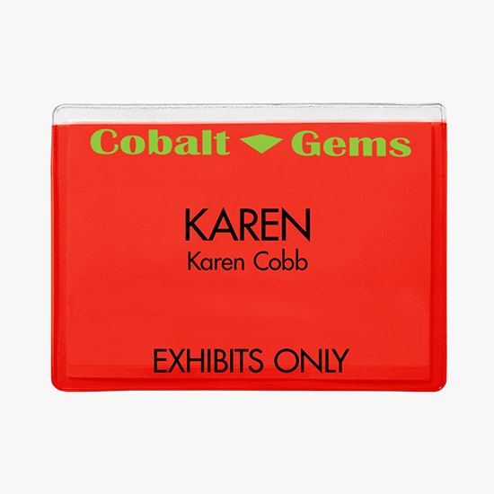 3 x 4 Translucent Badge Holders - Pin/Clip Attachment