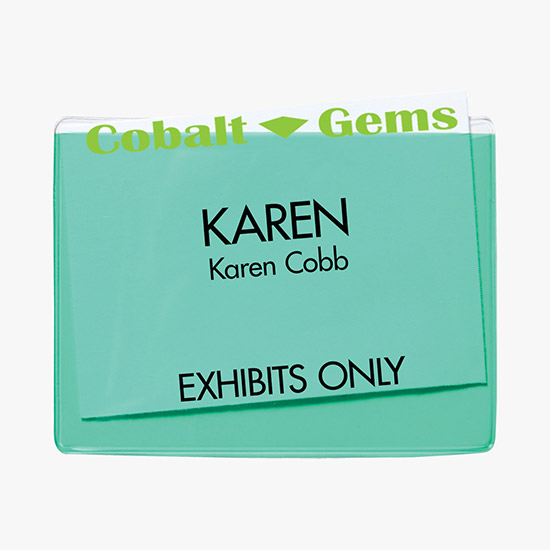 3 x 4 Translucent Badge Holders - Pin/Clip Attachment