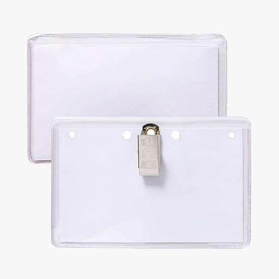3 x 4 Top-Loading Deluxe Vinyl Badge Holders - Pocket Style