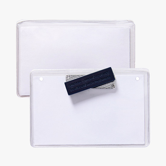 3 x 4 Top-Loading Deluxe Vinyl Badge Holders - Pocket Style