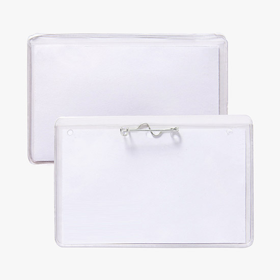 3 x 4 Top-Loading Deluxe Vinyl Badge Holders - Pocket Style