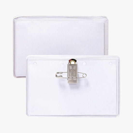 3 x 4 Top-Loading Deluxe Vinyl Badge Holders - Pocket Style