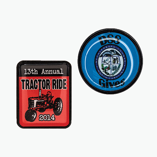 Full Color Epoxy Dome Lapel Pin - 1