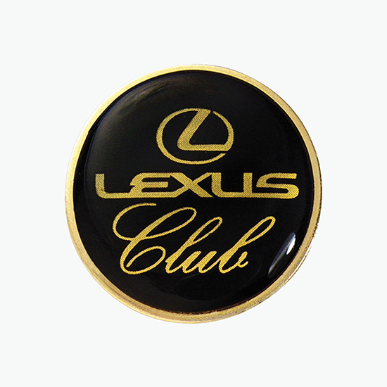 Full Color Epoxy Dome Lapel Pin - 1 1/4