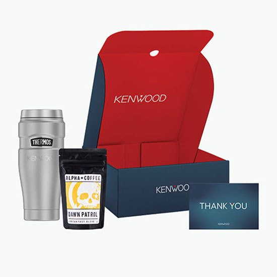 Morning Walk Thermos® Gift Set with Full Color Printed Exterior & Interior Box - Engraved