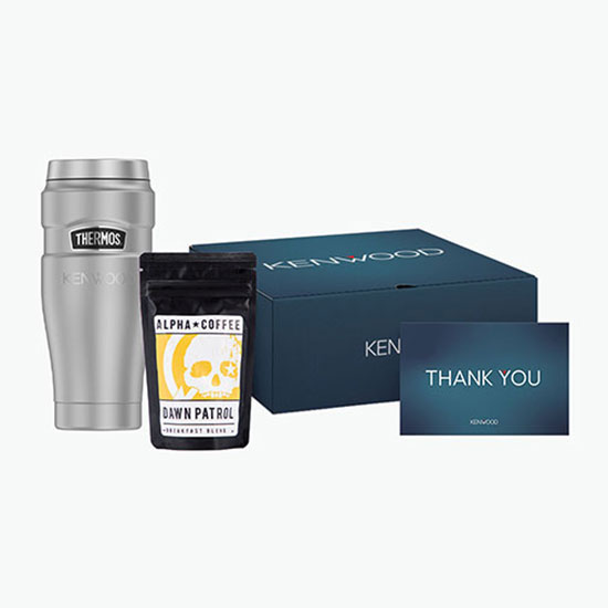 Morning Walk Thermos® Gift Set with Full Color Printed Exterior Box - Engraved
