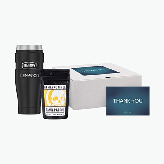 Morning Walk Thermos® Gift Set with Custom Labeled Box