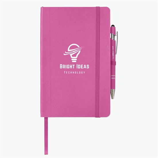 Core 365 Soft Cover Journal and Pen Set - Printed